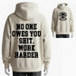 100% Cotton 'Work Harder' Skull & Wrench Graphic Hoodie