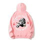 100% Cotton "Hang in There, It Gets Worse" Smoking Ape Hoodie