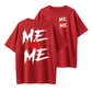 "Me Vs Me" Motivational Graphic Round Neck Tee