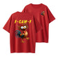 Humorous Rooster Graphic T-Shirt – 'F-CAW-F' Funny Design for Bold Personalities