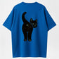 "Hi" Black Cat Vintage Graphic T-Shirt - 100% Cotton Heavyweight