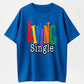Living Single Graphic Cotton T-Shirt - Bright Colored Lettering
