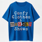 Stay-at-Home Detective True Crime & Cozy Outfit Collage Text T-Shirt