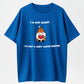 100% Cotton "I'm Not Short, I'm a Very Large Gnome" Funny Quote Graphic T-Shirt