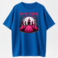Women's Gothic Witch T-Shirt - Pink & Black Suitable for Halloween Costumes with Witches' Hats & Bats Print, Crew Neck Casual Tee for October Parties, Themed Outfits, Machine Washable Witch Design