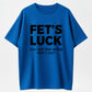 Fet’s Luck You Read That Wrong Funny Optical Illusion Organic Cotton Unisex T-Shirt