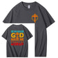 When God Made Me He Grinned  And Said This'll Be Fun Funny Pattern  Print 100%Cotton T-Shirt