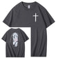 Save Me Pattern Crew Neck T-Shirt