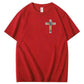 Faith Over Fear  Pattern Print 100%Cotton T-Shirt