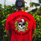 DIRTY HANDS CLEAN MONEY Skull Black Print T-Shirt