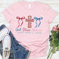 God Bless America Pattern Round-Neck T-Shirt