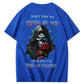 Don't Try To Figure Me Out Skull Pattern  Print 100%Cotton T-Shirt