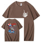 Chill The Fourth Out  Skull Pattern  Print 100%Cotton T-Shirt