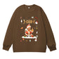 Christmas Middle Finger F-Caw-F Chicken Sweatshirt