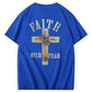 Faith Over Fear  Pattern Print 100%Cotton T-Shirt
