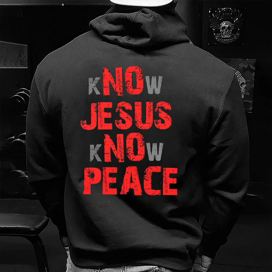 GEN X Know Jesus Know Peace Sweatshirt - Gift Christian Religious Catholic God Faith