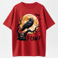 F-CAW-F Gothic Raven Full Moon Halloween Tee