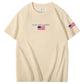 Jesus And America Pattern Print T-Shirt