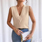 Women V Neck Tank Tops Dressy Casual Summer Loose Fit Sleeveless Shirts Blouse Comfy Womenswear Soft Basic