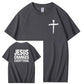 Jesus Changes Everything Pattern Print Crew Neck T-Shirt