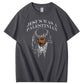 Jesus var palæstinensisk t-shirt med rund hals og mønsterprint