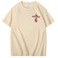 Hard Fought Pattern Print Crew Neck T-Shirt