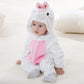 Cozy Baby Animal Fleece Onesie – Adorable Hooded Romper for Little Adventurers