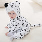 Cozy Baby Animal Fleece Onesie – Adorable Hooded Romper for Little Adventurers
