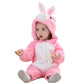 Cozy Baby Animal Fleece Onesie – Adorable Hooded Romper for Little Adventurers