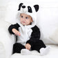 Cozy Baby Animal Fleece Onesie – Adorable Hooded Romper for Little Adventurers