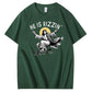 He is Rizzin' Funny Pattern Print Crew Neck T-Shirt
