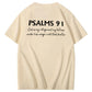 Salmernes 91 Mønster 100 & Bomuldsprint T-shirt