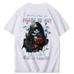 Don't Try To Figure Me Out Skull Pattern  Print 100%Cotton T-Shirt
