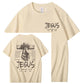 Jesus Forgive Pattern Print 100%Cotton T-Shirt