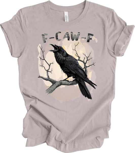 F-Caw-F, Raven, Premium Soft Unisex Tee, Plus Sizes Available