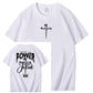 There Is Power In The Name Of Jesus Pattern Print T-Shirt