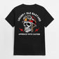 GRUMPY OLD BASTARD Skull Black Print T-Shirt