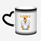 Heat-Sensitive Color-Changing! F-Caw-F Chicken Funny Mug