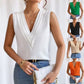 Women V Neck Tank Tops Dressy Casual Summer Loose Fit Sleeveless Shirts Blouse Comfy Womenswear Soft Basic
