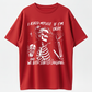 Trendy Skeleton Shirt | Asked myself if I’m okay | We Both Start Laughing | Funny Quotes Shirt