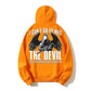 100% Cotton "I Can't Go to Hell, The Devil Has a Restraining Order Against Me" Eagle Hoodie