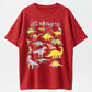 Urbntees It's Okay to Be Different Neurodivergent Dinosaurs Organic Cotton Unisex T-Shirt