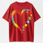 Urbntees Rainbow Heart Puzzle Pieces Autism Awareness Graphic Pure Cotton T-Shirt