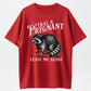 Feral & Pregnant Leave Me Alone Funny Pregnant Raccoon T-Shirt