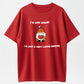 100% Cotton "I'm Not Short, I'm a Very Large Gnome" Funny Quote Graphic T-Shirt