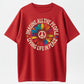 MAGINE Rainbow Flower Peace Sign Lyric Hippie Retro T-Shirt