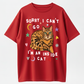 "Sorry, I Can'T Go, I'M a Home Cat, " All-Season Wear, Street Style And Versatile Casual Basic Tees