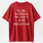 Funny Milk Silk Tee with 'You Exceed My Medication Limits' Slogan – Slightly Stretchy, Unisex Casual Shirt