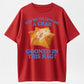 100% Cotton 'You're Telling Me A Crab Gooned In This Rag' Humorous Crab Rangoon Graphic T-Shirt