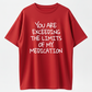 Humorous “You Exceed My Medication Limits” Print Unisex Slightly Stretchy Geometric Fabric, Casual Style, Ideal Gift for Senior Men & Women Pullover